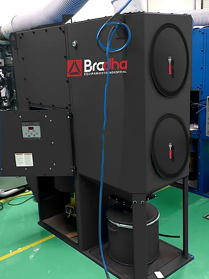 Colector de cartuchos Bradha para celda de producción